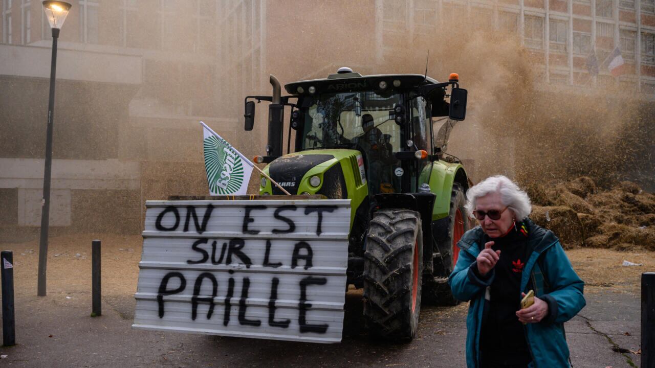 Una mujer murió atropellada durante las protestas que se están desatando en Francia por las quitas de subsidios al sector agropecuario.