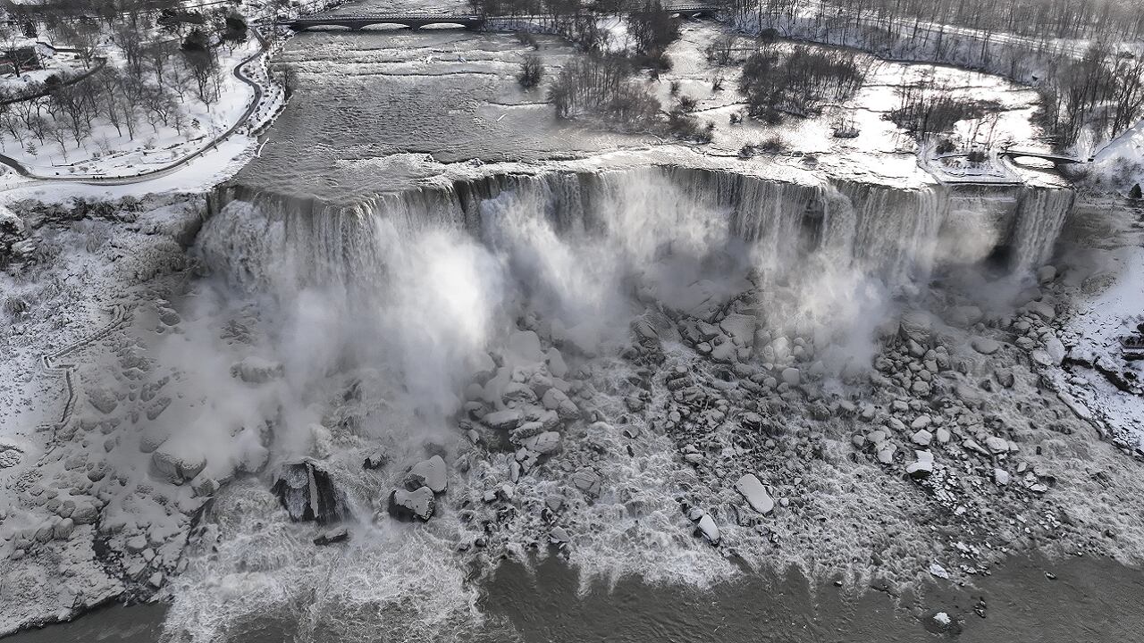 Las Cataratas del Niágara congeladas