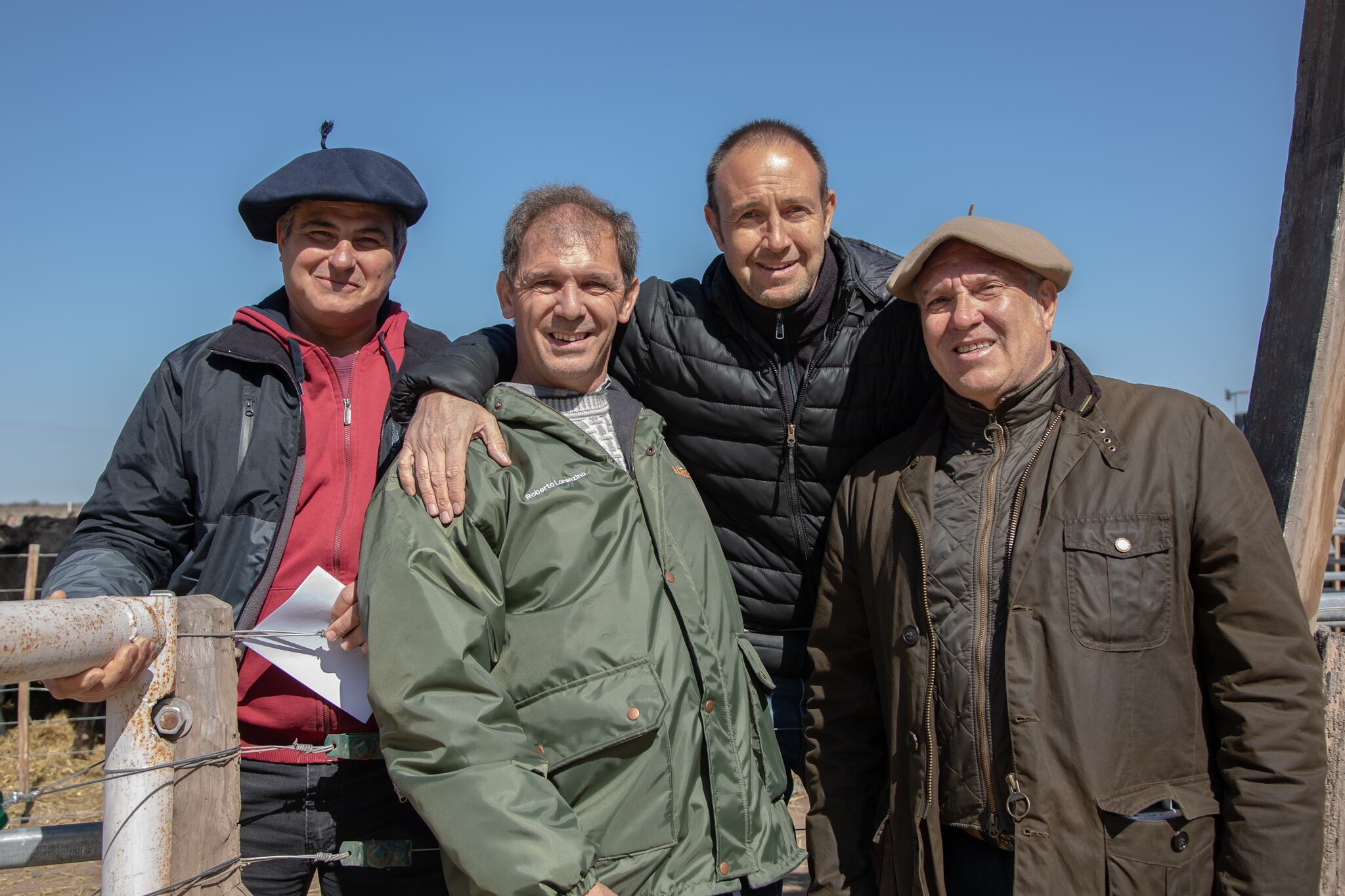 Sergio Yáñez, Roberto Lorenzino, socio gerente de San Luis Feria, Germán Groisman y Carlos Parrella Furlán, de San Luis Feria