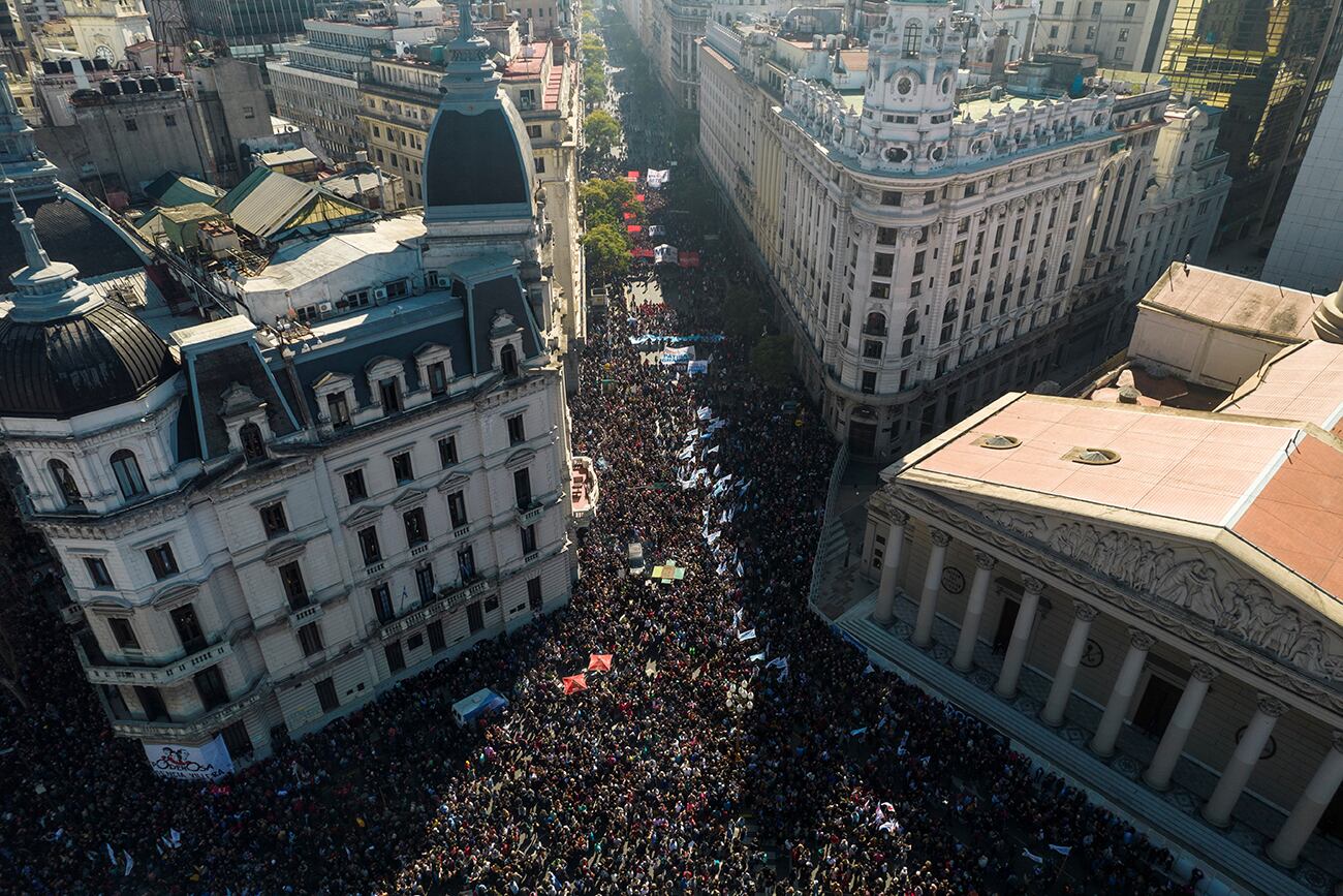 Manifestación en Buenos Aires. / Foto AP/Rodrigo Abd