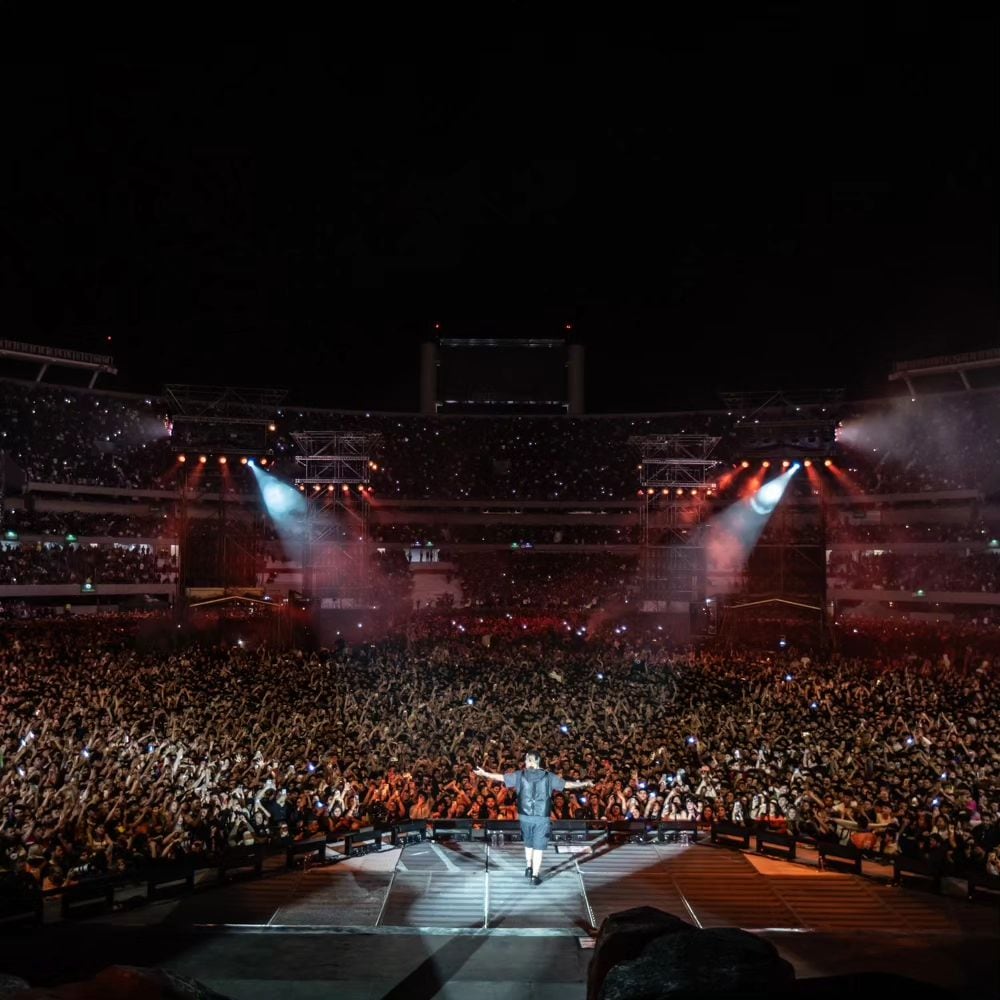 Duki en su show en River. / Instagram