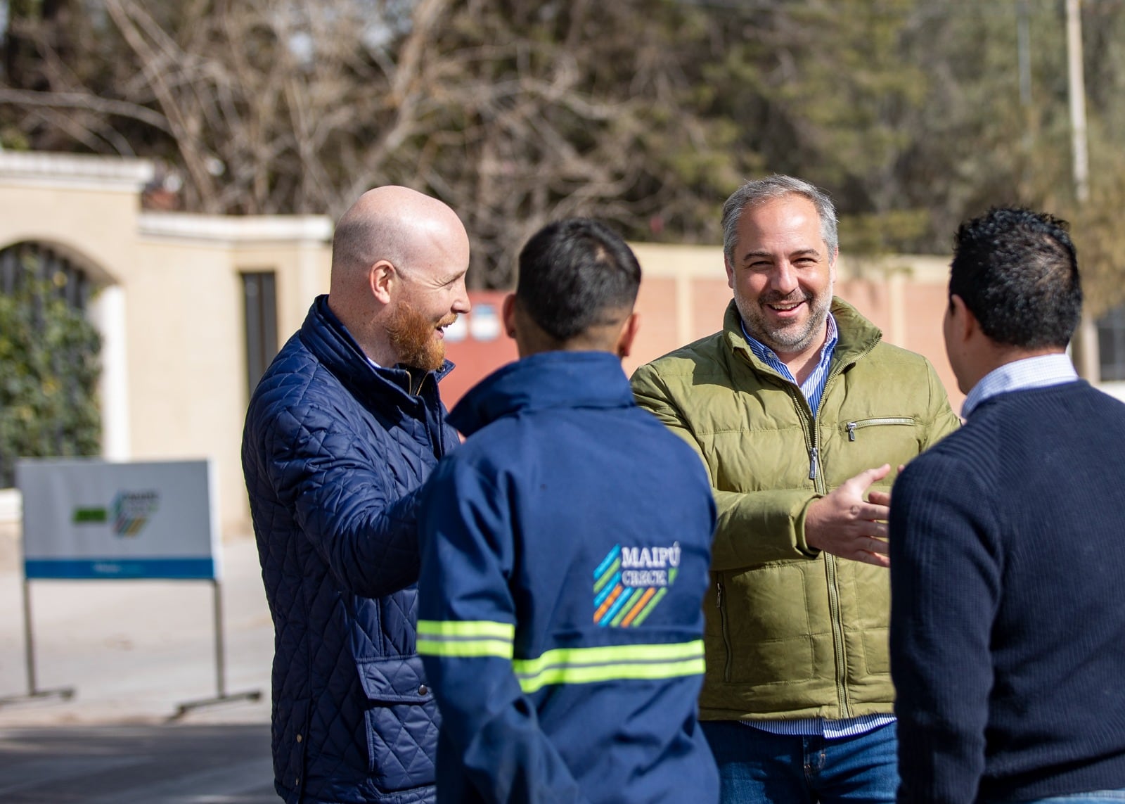 Stevanato y Allasino recorrieron el avance de las obras en calle Paso