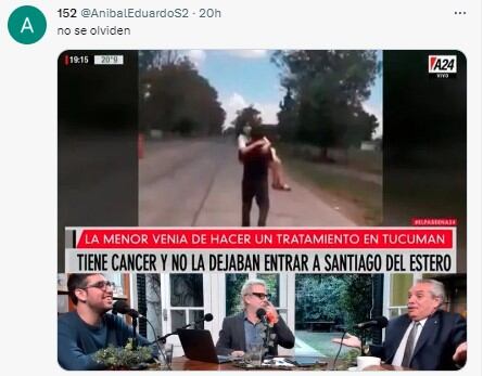 Las críticas a Alberto en redes sociales. Foto: captura de pantalla.