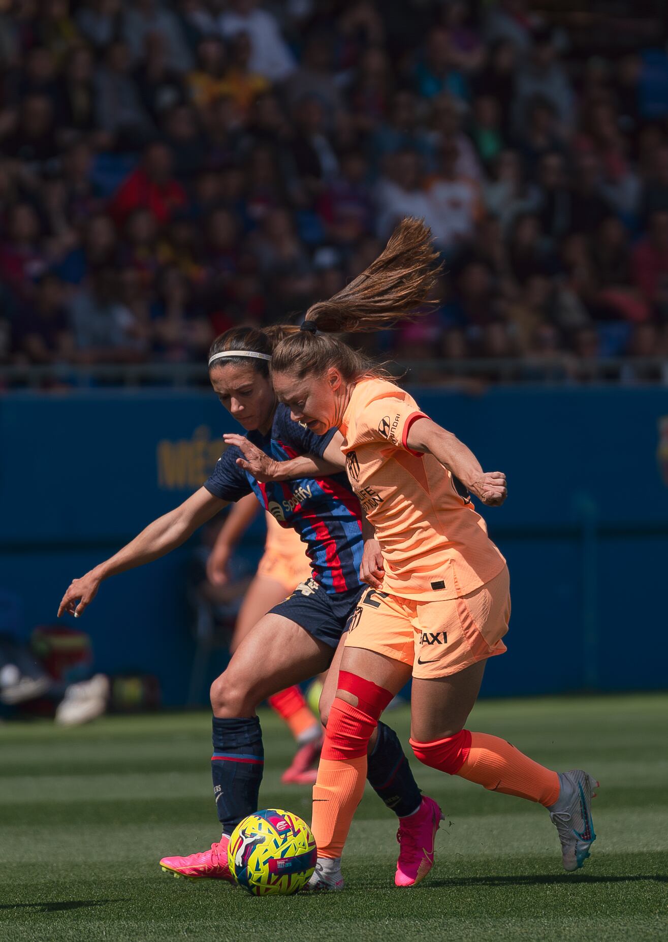 Estefanía Banini jugando en el Atlético de Madrid. Foto: Gentileza Leonardo Gerzon.