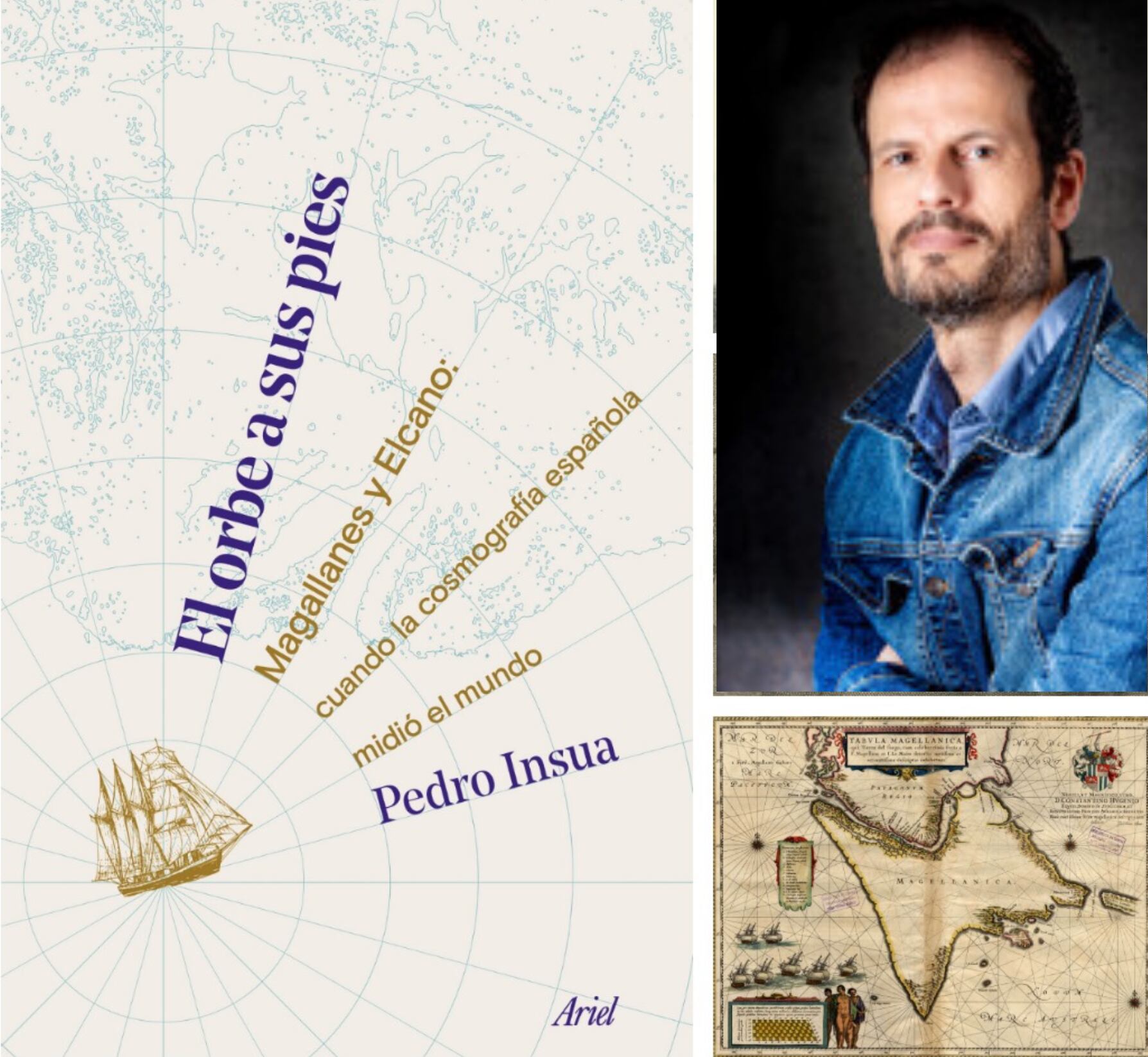 El español Pedro Insua, autor del libro "El orbe a sus pies", sobre la expedición de Magallanes y Elcano.