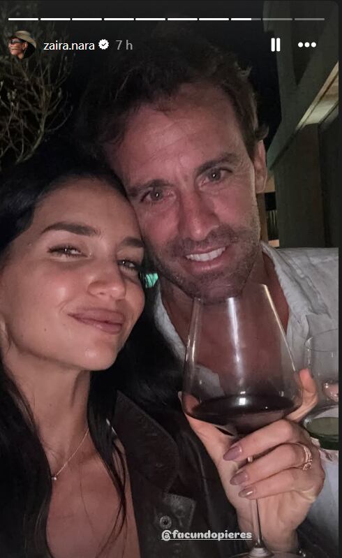 Zaira Nara junto a su pareja Facundo Pieres