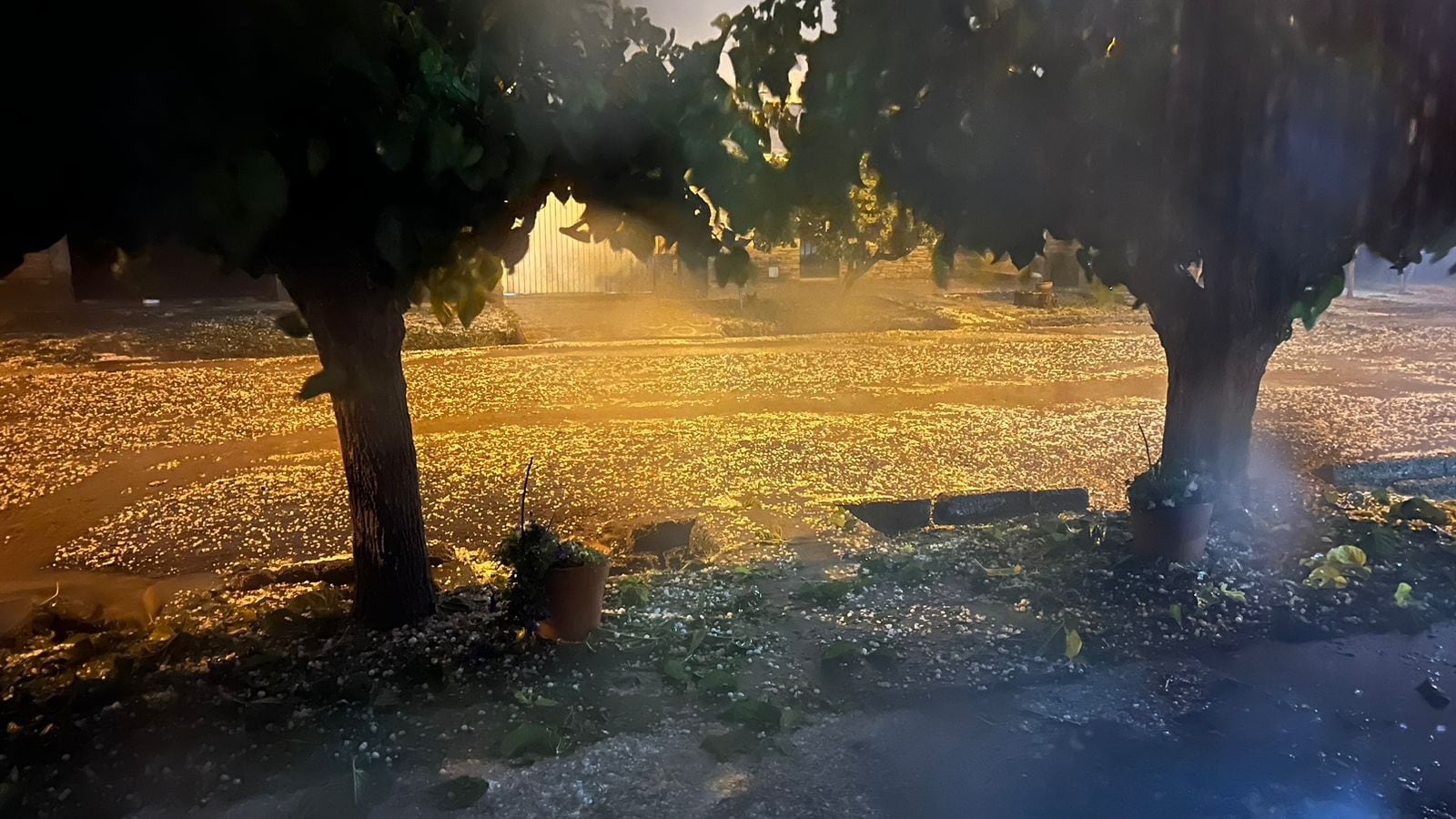 Granizo en Junín. Foto: Los Andes