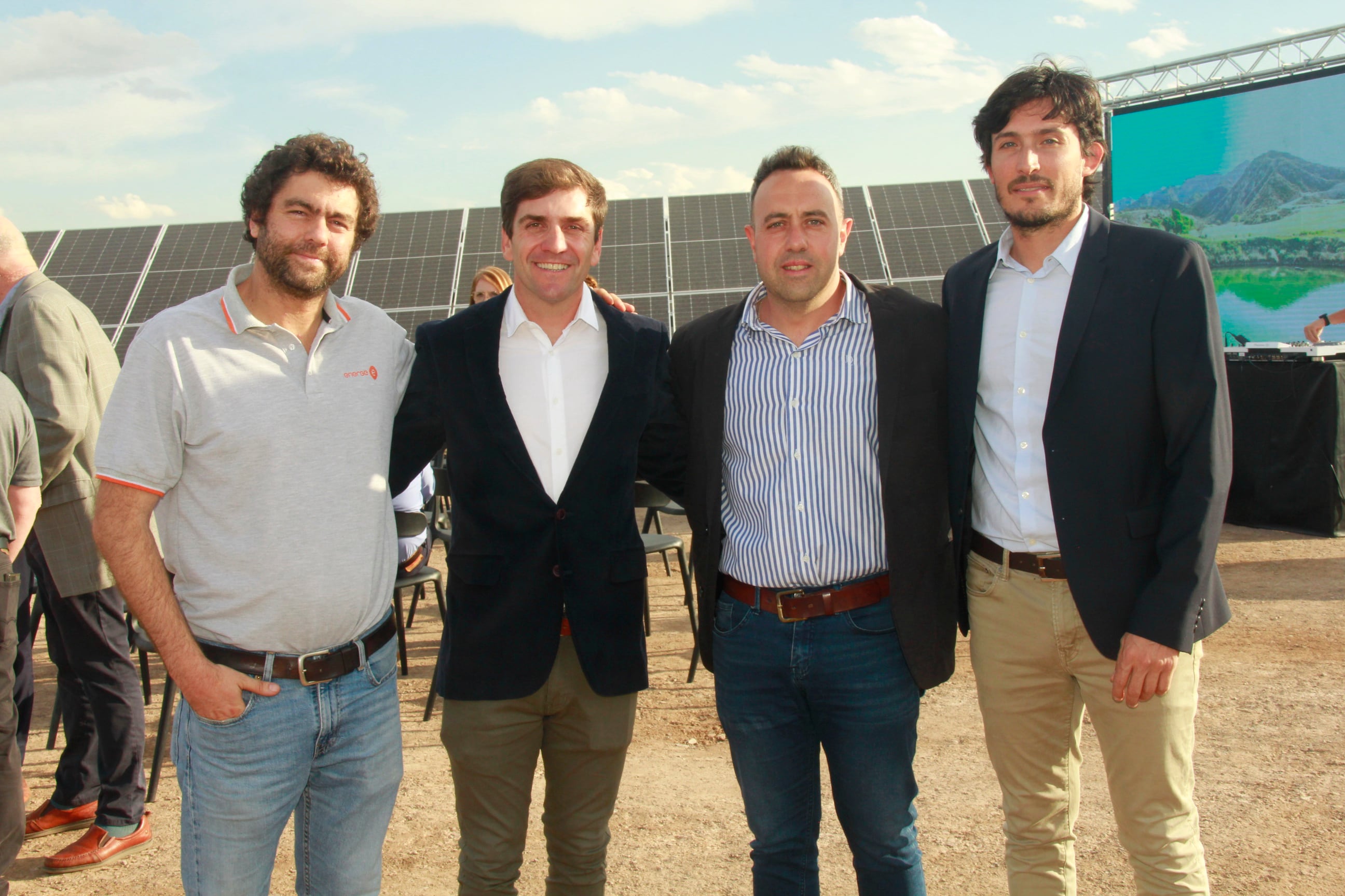 Sebastián Perez de ENERGE, Patricio Palmili, Bruno Ferraris y Julián Arroyo. Foto: Fernando Grosso.