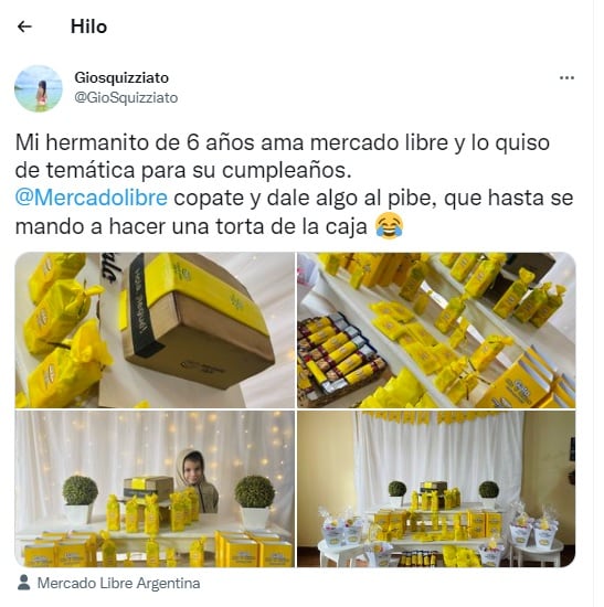 La publicación de la hermana que se viralizó en Twitter.