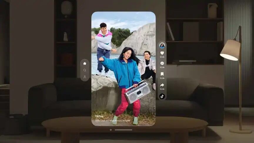 TikTok para Apple Vision Pro