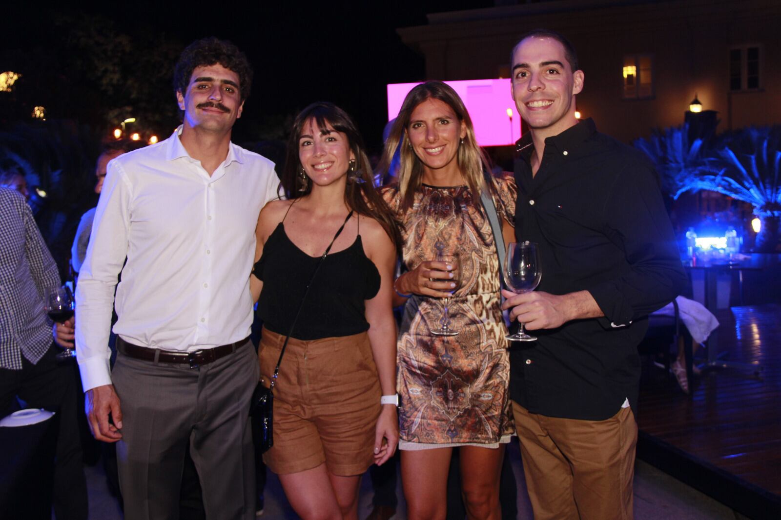 Natalio Mema, Ana Daher, Agustina Irañeta y Octavio Bermejo. - Foto: Fernando Grosso / Los Andes