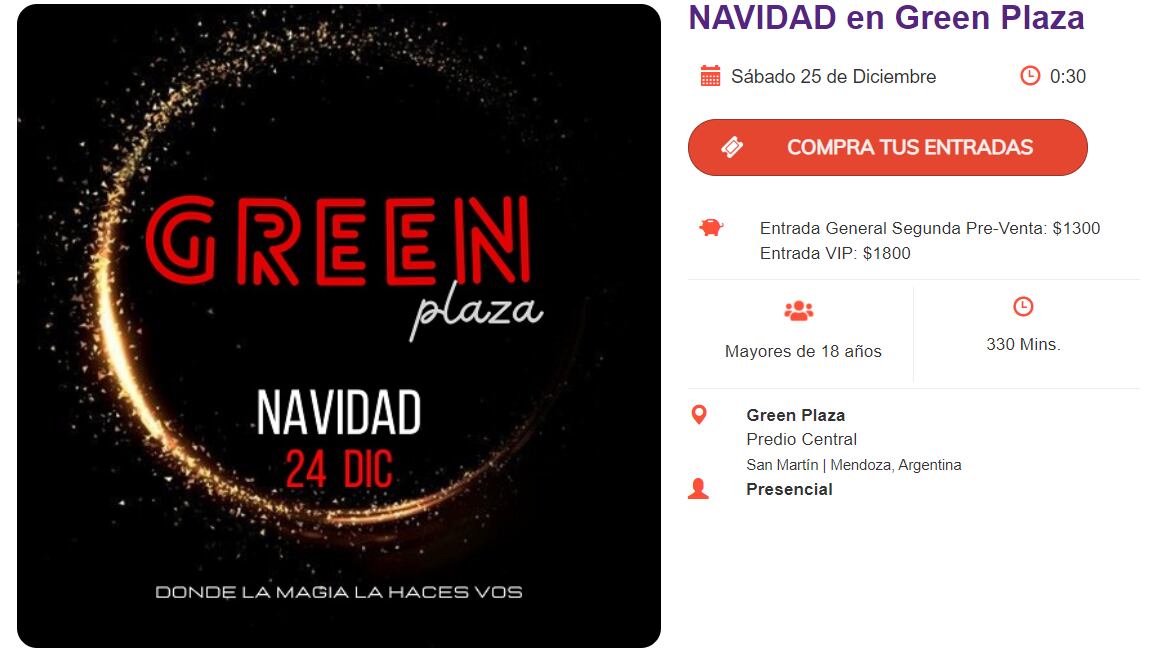 La entrada puede valer hasta $1.800 para esta fiesta.