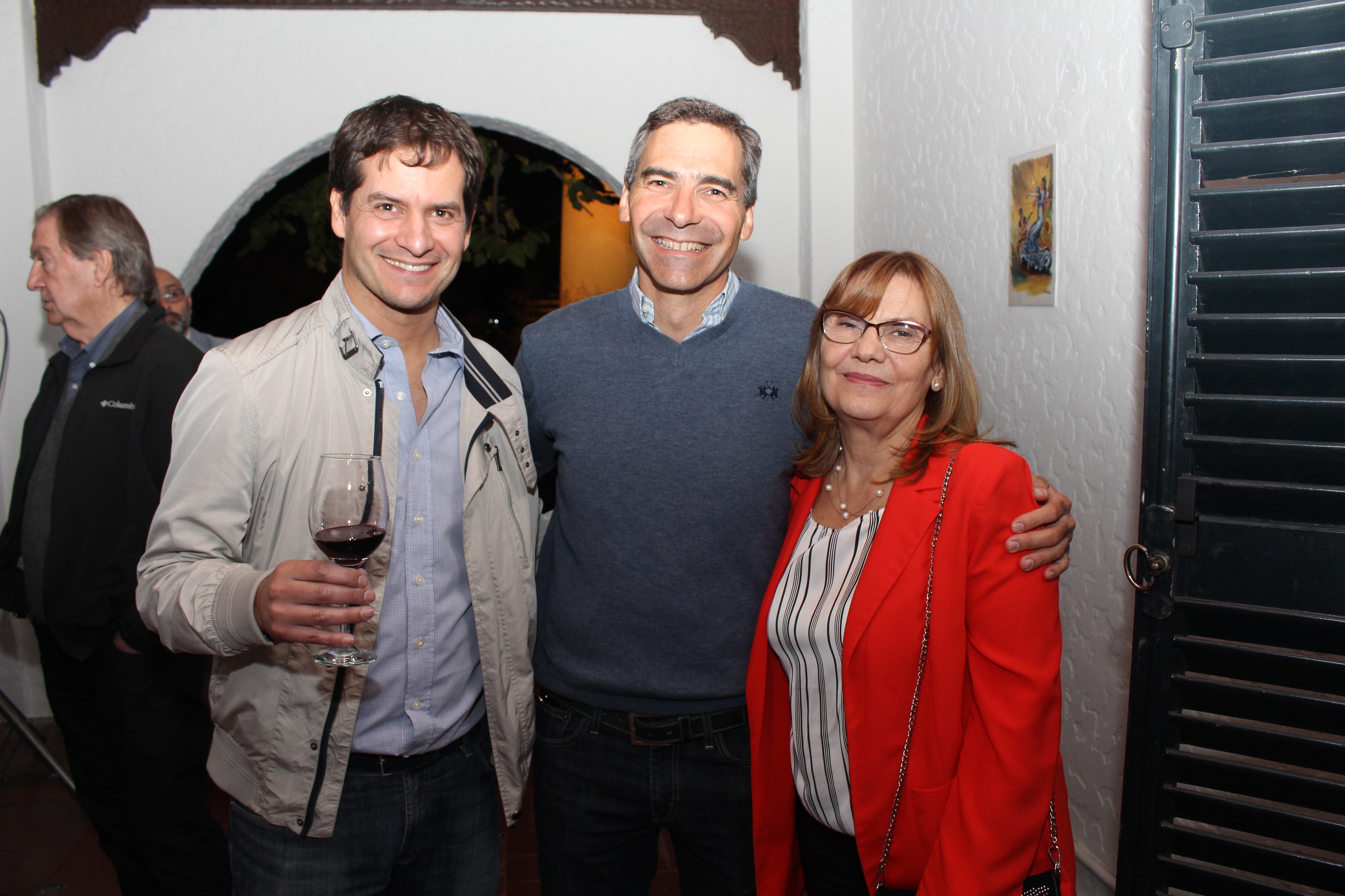 Horacio Cappa, Federico Robbio y Lucía Robbio.