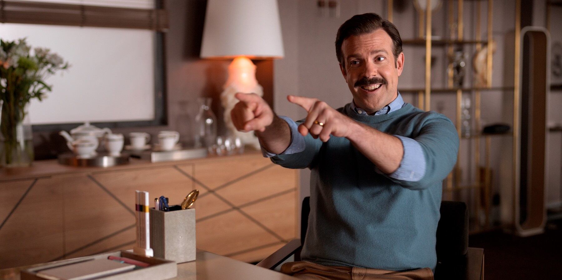 Jason Sudeikis como Ted Lasso, mejor actor en comedia de TV