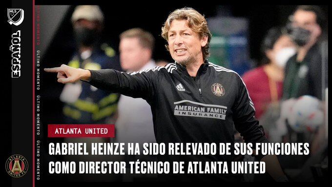 Heinze fue despedido del Atlanta United por los malos resultados.