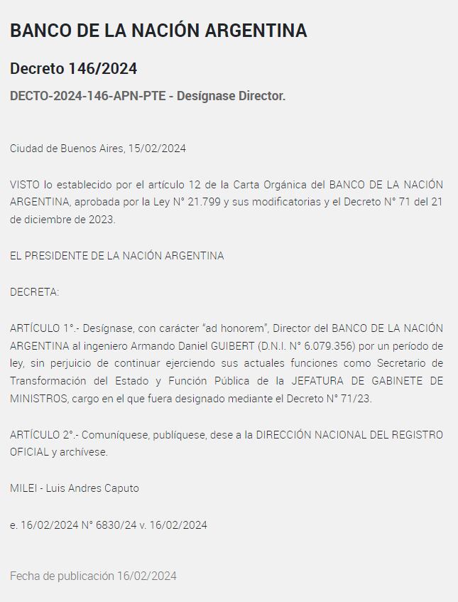 Decreto 146/2024.