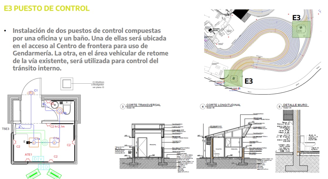 Paso a Chile: así será el nuevo complejo de Horcones y quieren habilitarlo en febrero de 2024. Foto: Ministerio del Interior de la Nación.