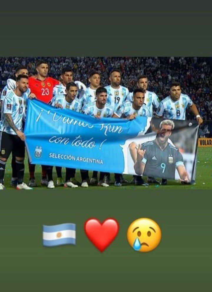 El Kun Agüero respondió en su estado de istagram desde España. / Gentileza.