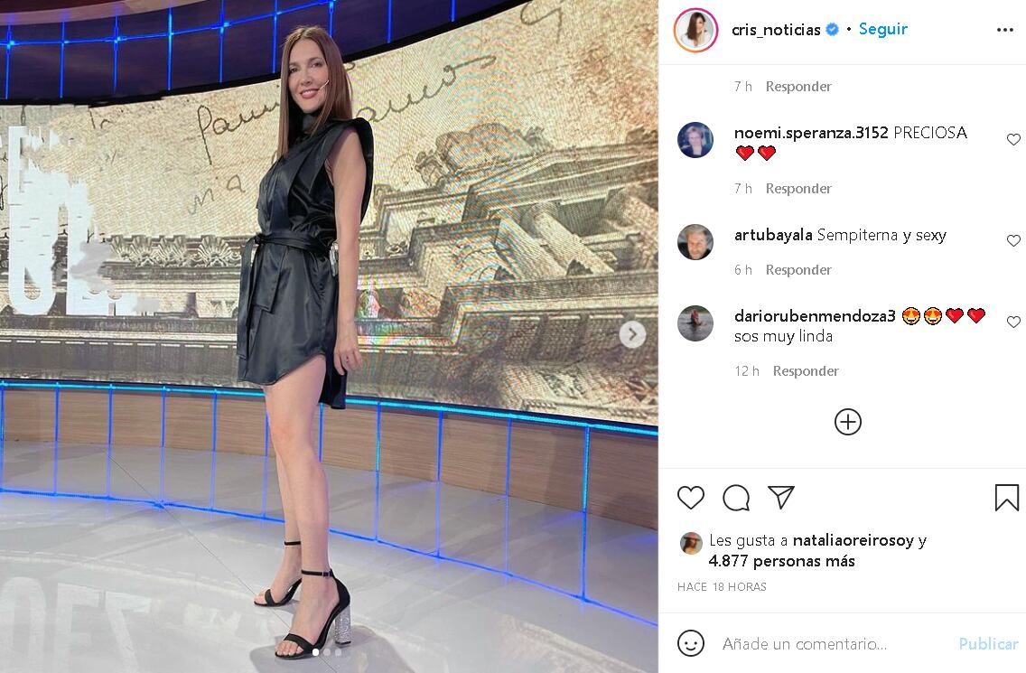 Cristina Pérez generó miles de likes al mostrar su último look.