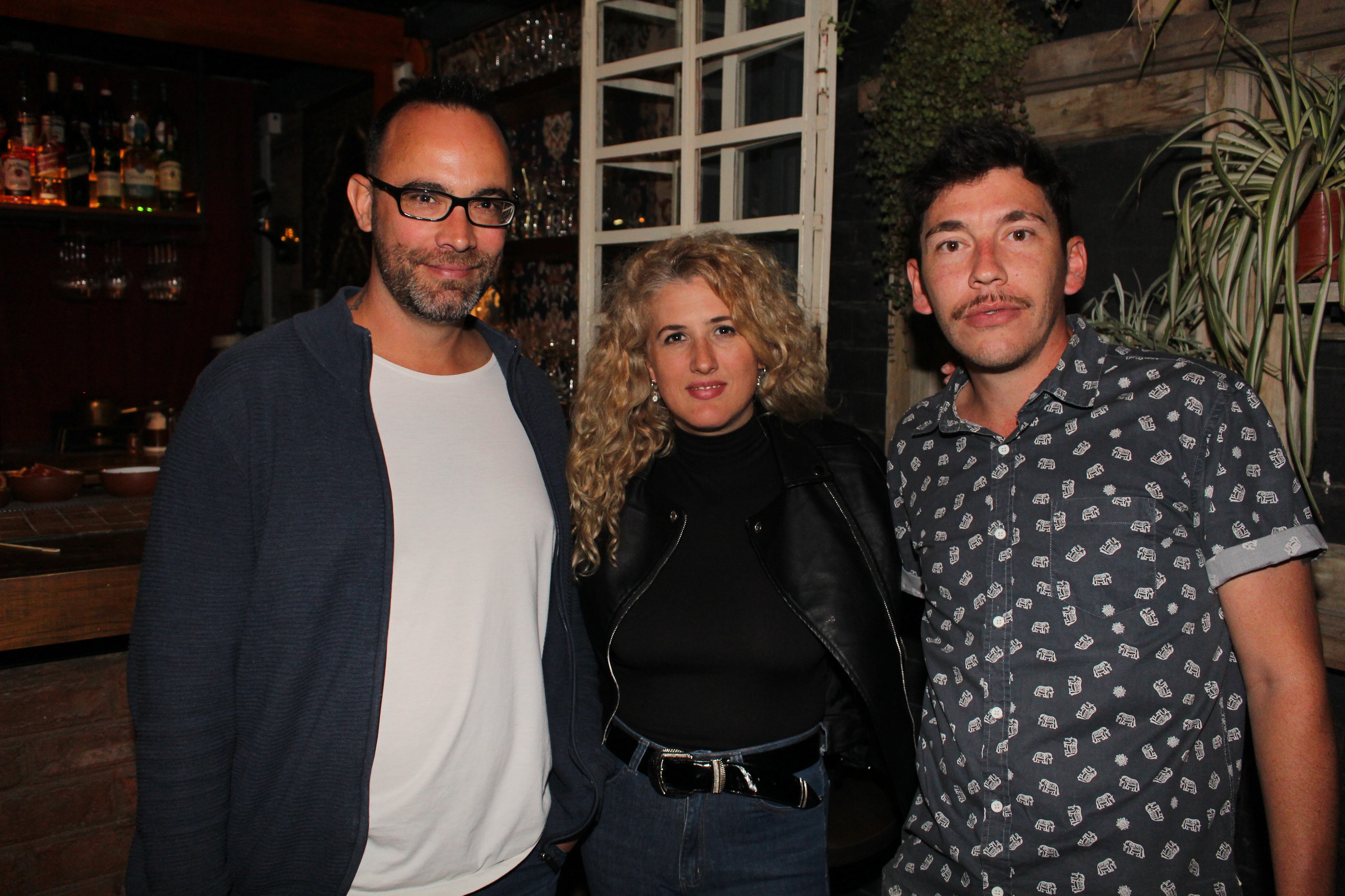 Hernán Figueroa, Ina Grosso y Lucas Rosaci.