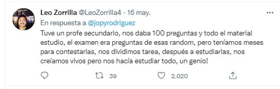 Una profesora de lengua contó en Twitter que les tomó exámenes a sus alumnos y les puso a todos que tenían un tema diferente, pero la evaluación era la misma y los alumnos se la creyeron.