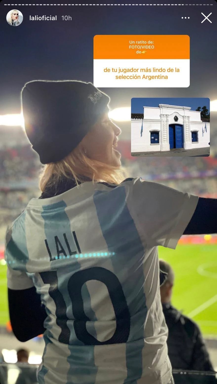 Lali Espósito y su romance con el jugador de la Selección Argentina