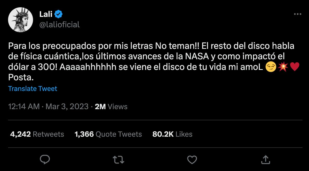 La respuesta de Lali Espósito a los dichos de Maxi Trusso.