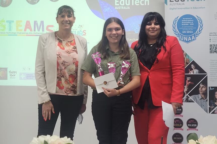 Su creación no solo captó la atención de los jueces, sino también la de Eman Soliman, fundadora de EduTech Australia, quien decidió apoyarla en la competencia estatal. Foto: The Nature School