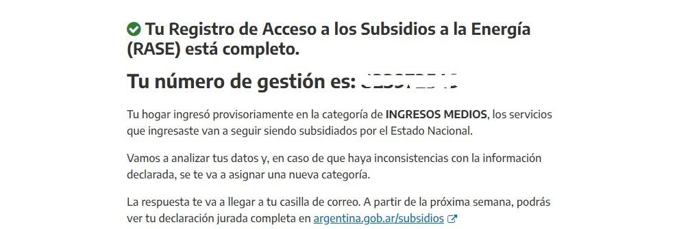 Solicitud de subsidios en la tarifa de gas natural por red y energía eléctrica