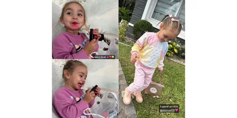 La hija de L-Gante disfruta sus días fuera del hospital.