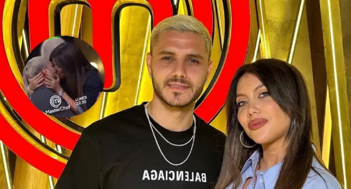 Mauro Icardi y Wanda Nara juntos en MasterChef