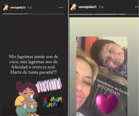 Los comentarios de Verónica en su cuenta de Instagram