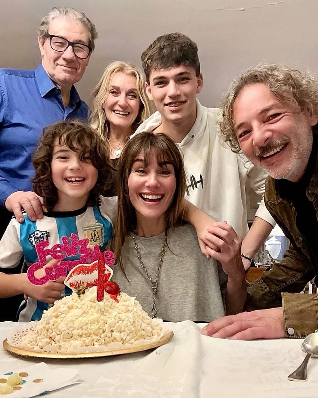 La actriz celebró su cumpleaños con su familia a pleno