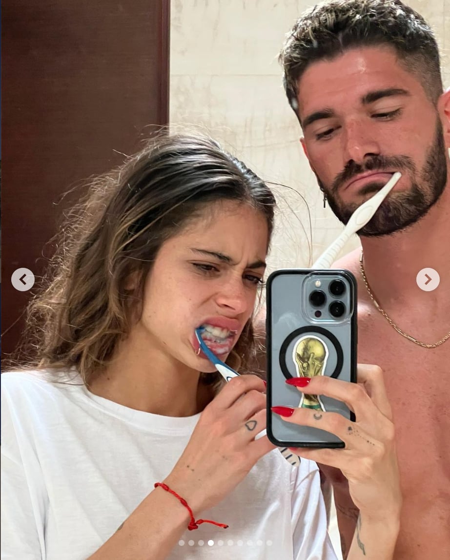 Una de las fotos que Rodri de Paul compartió por le cumpleaños de Tini.