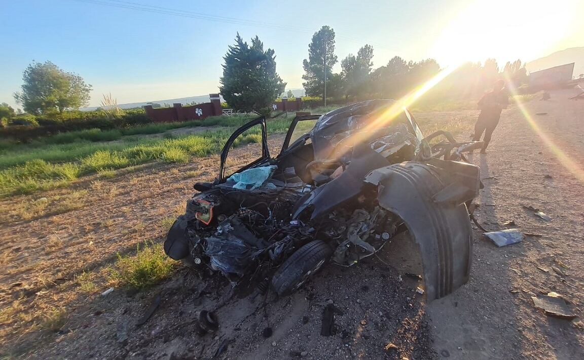 Un automovilista murió en Luján tras impactar de frente con un camión. | Foto: Ministerio de Seguridad y Justicia