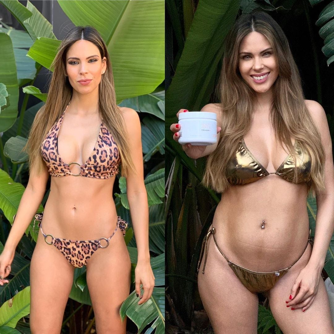 El antes y después de Barby Franco con el embarazo de su bebé.