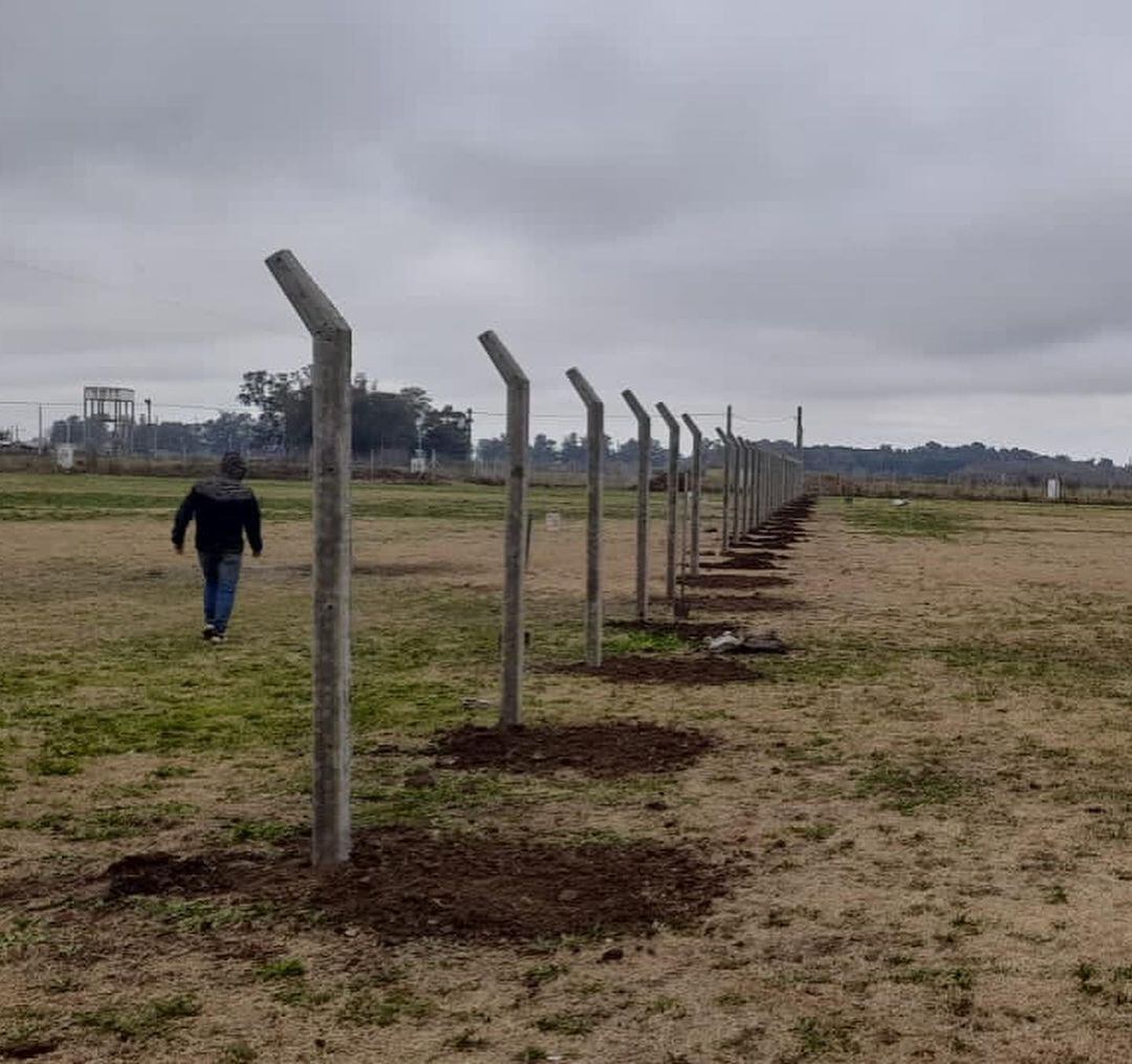 El progreso de las obras del Estadio Santiago Maratea