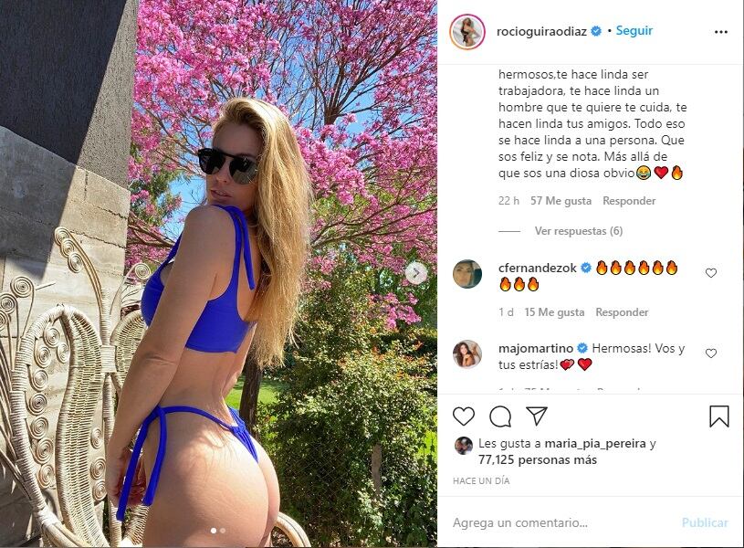 La rubia incendió las redes con su bikini