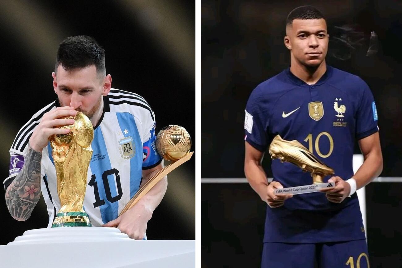 Messi y Mbappé