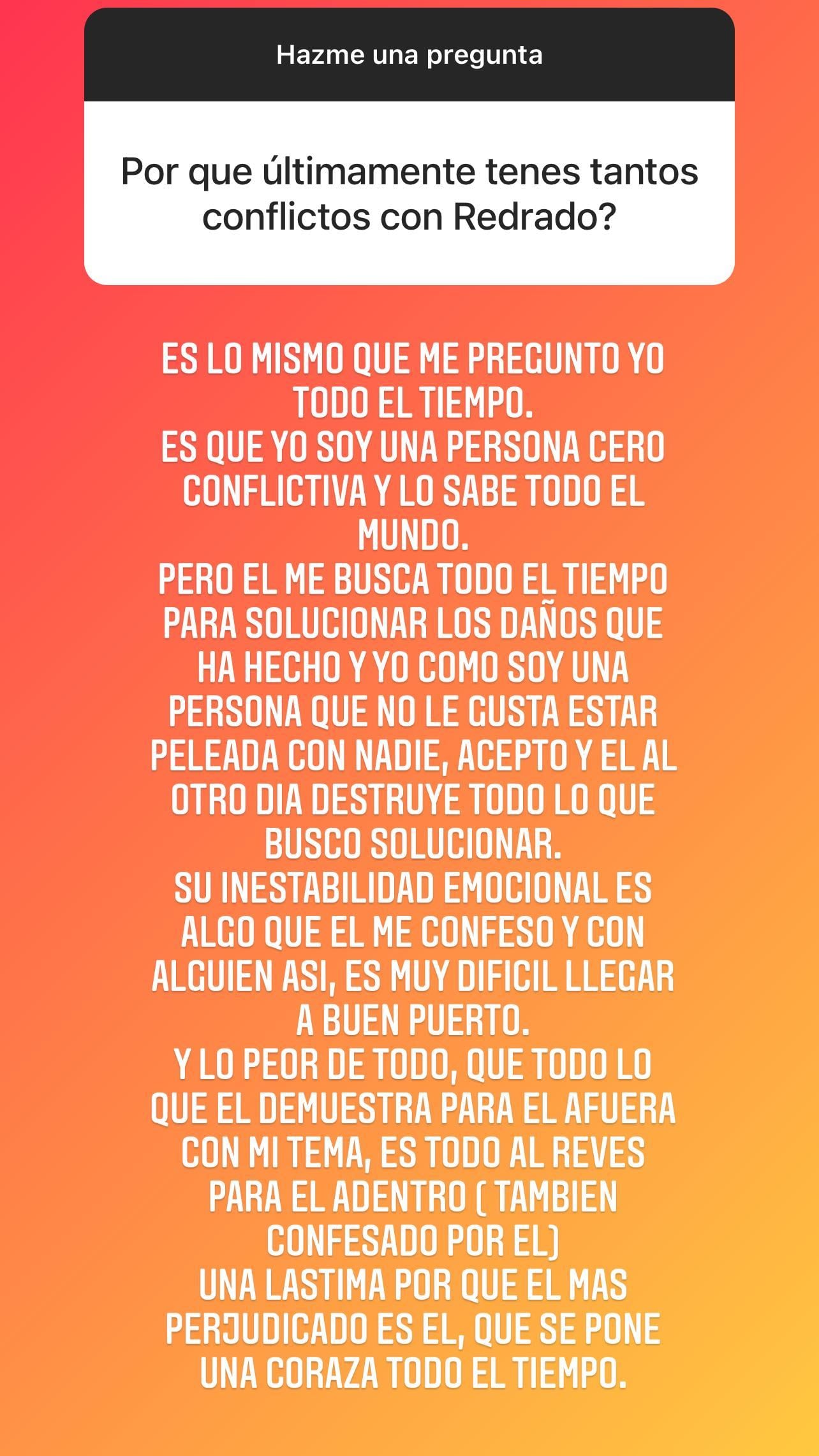 Luciana Salazar recargada contra Martín Redrado por su hija, Matilda Salazar.