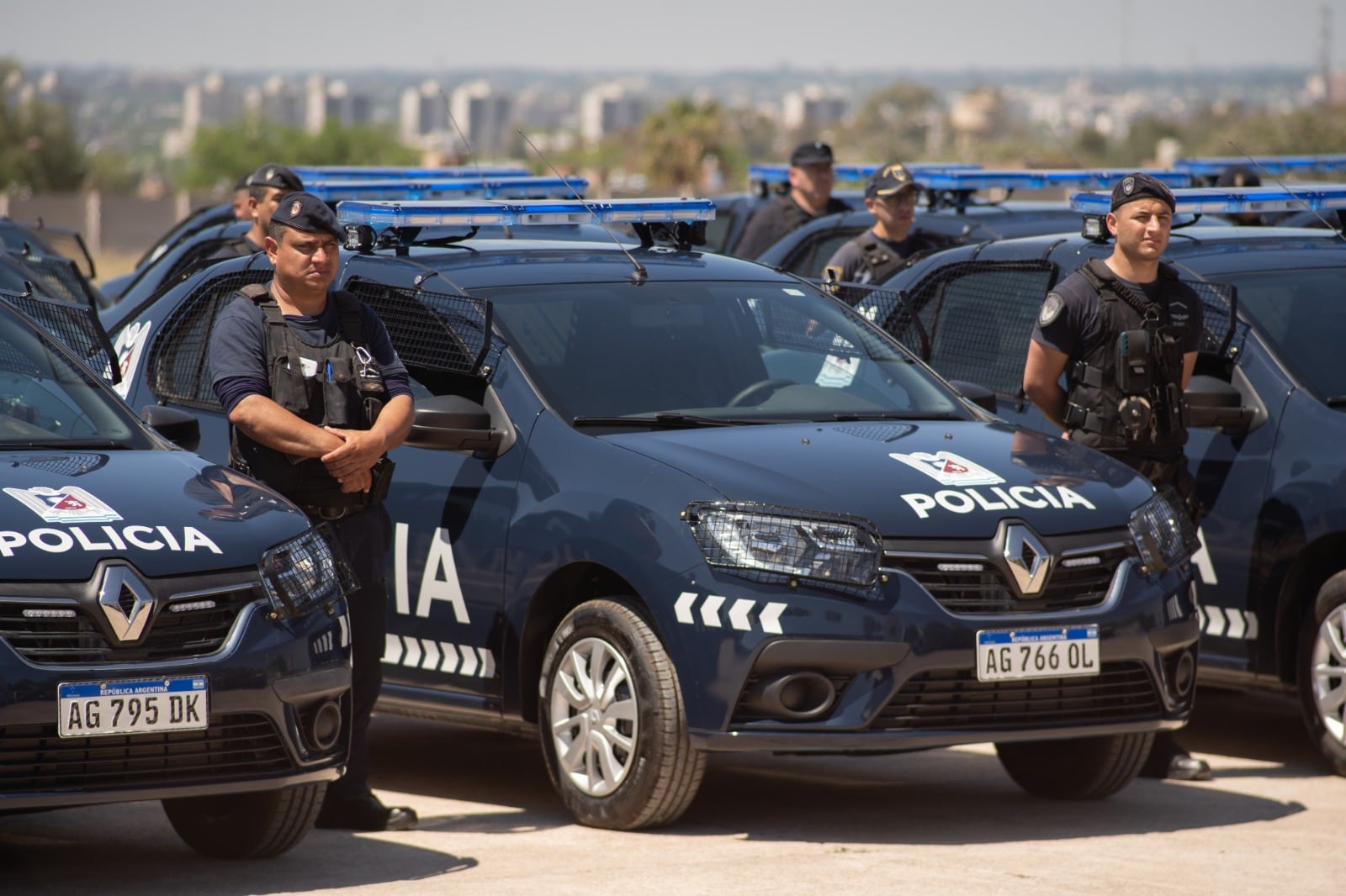 Patrulleros de la Policía de Mendoza. Prensa Gobierno