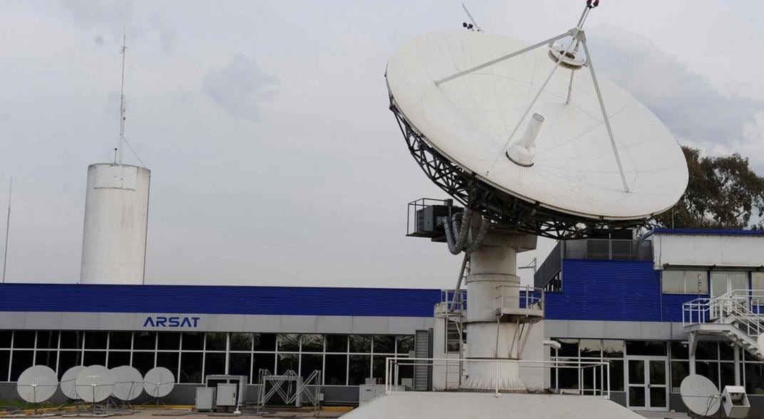 Estación terrena de Arsat en Benavídez. (Foto / Clarín)