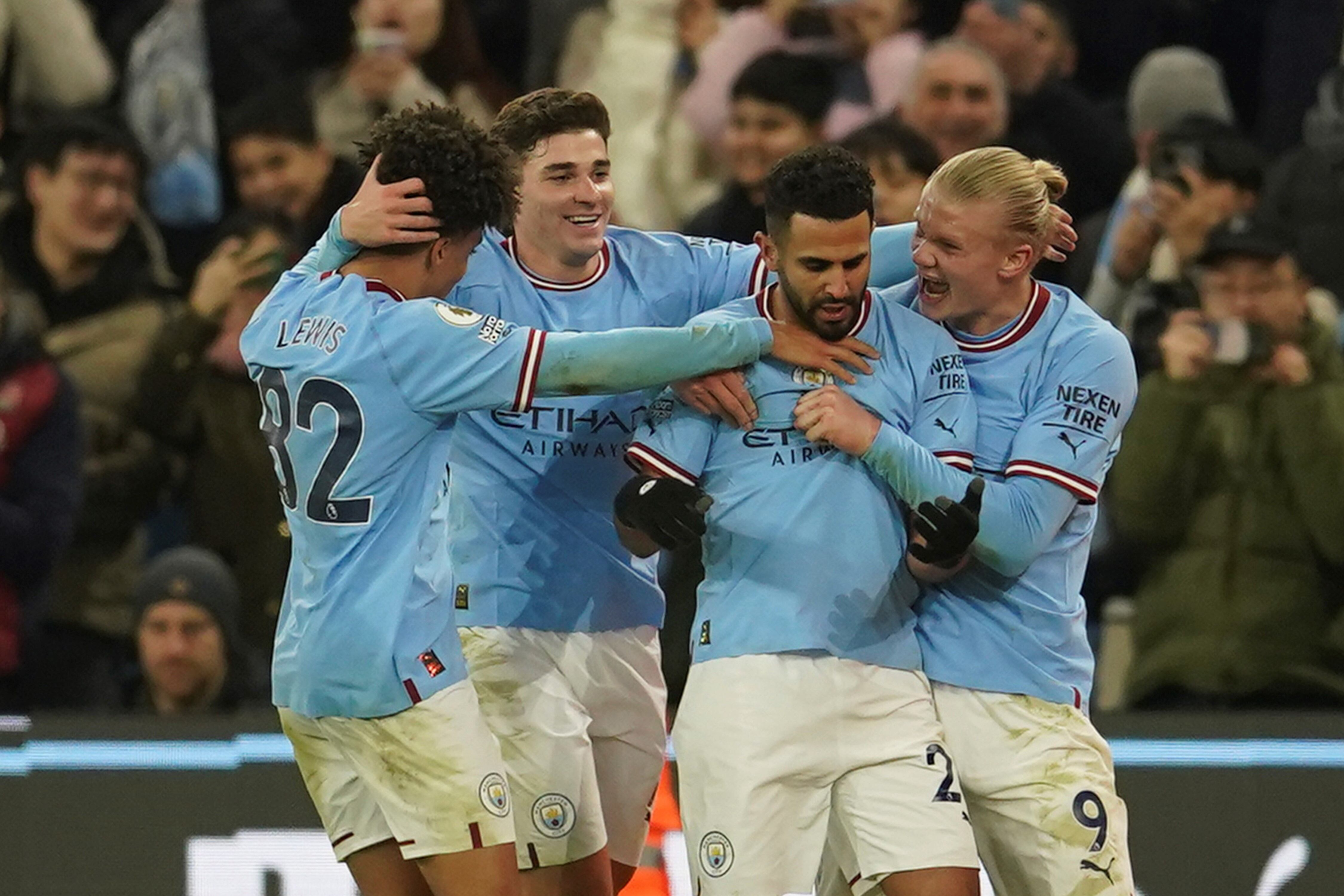 El cordobés anotó en la remontada del Manchester City ante el Tottenham. (AP)