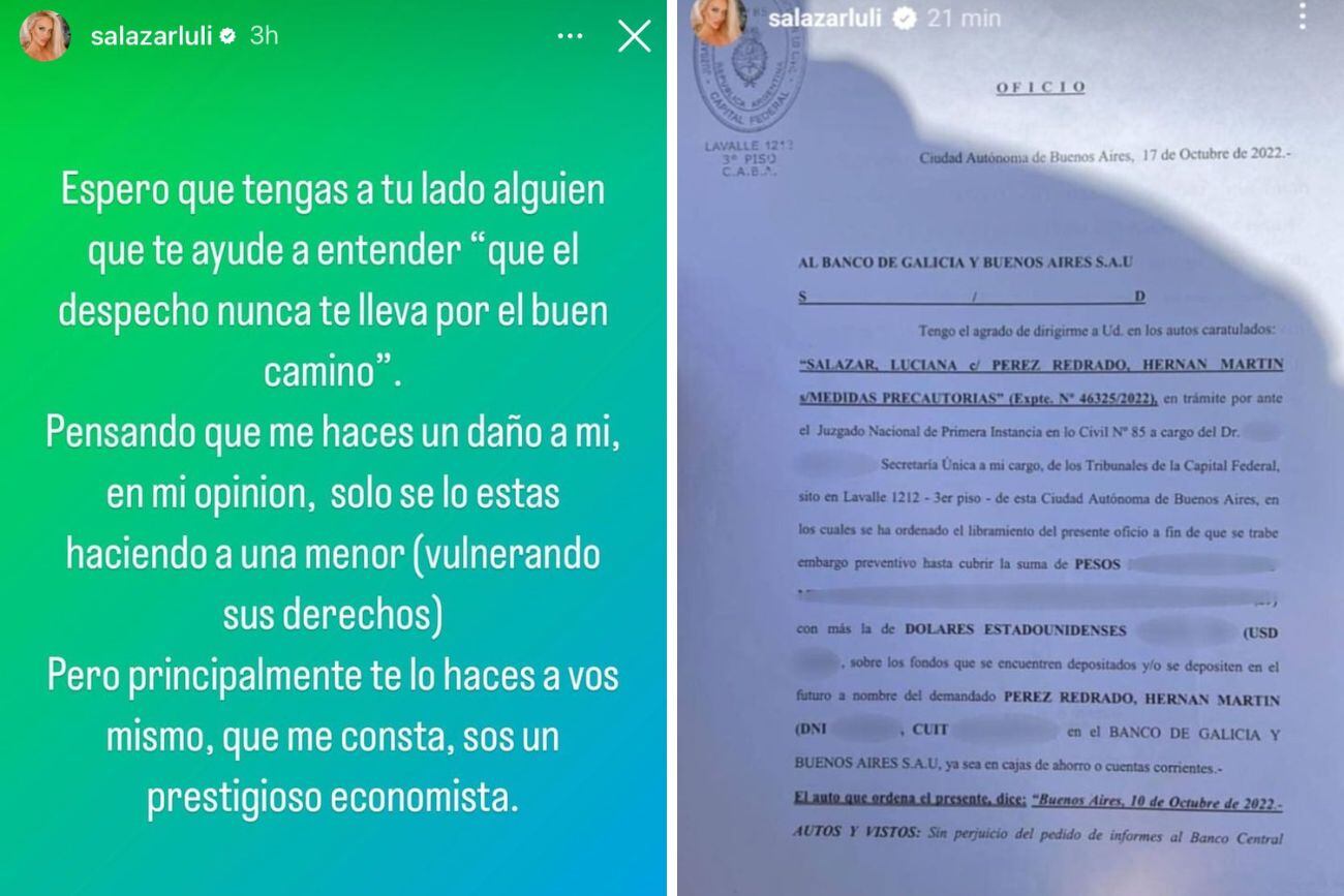 La Justicia embargó a Martín Redrado por una deuda millonaria con Luciana Salazar.