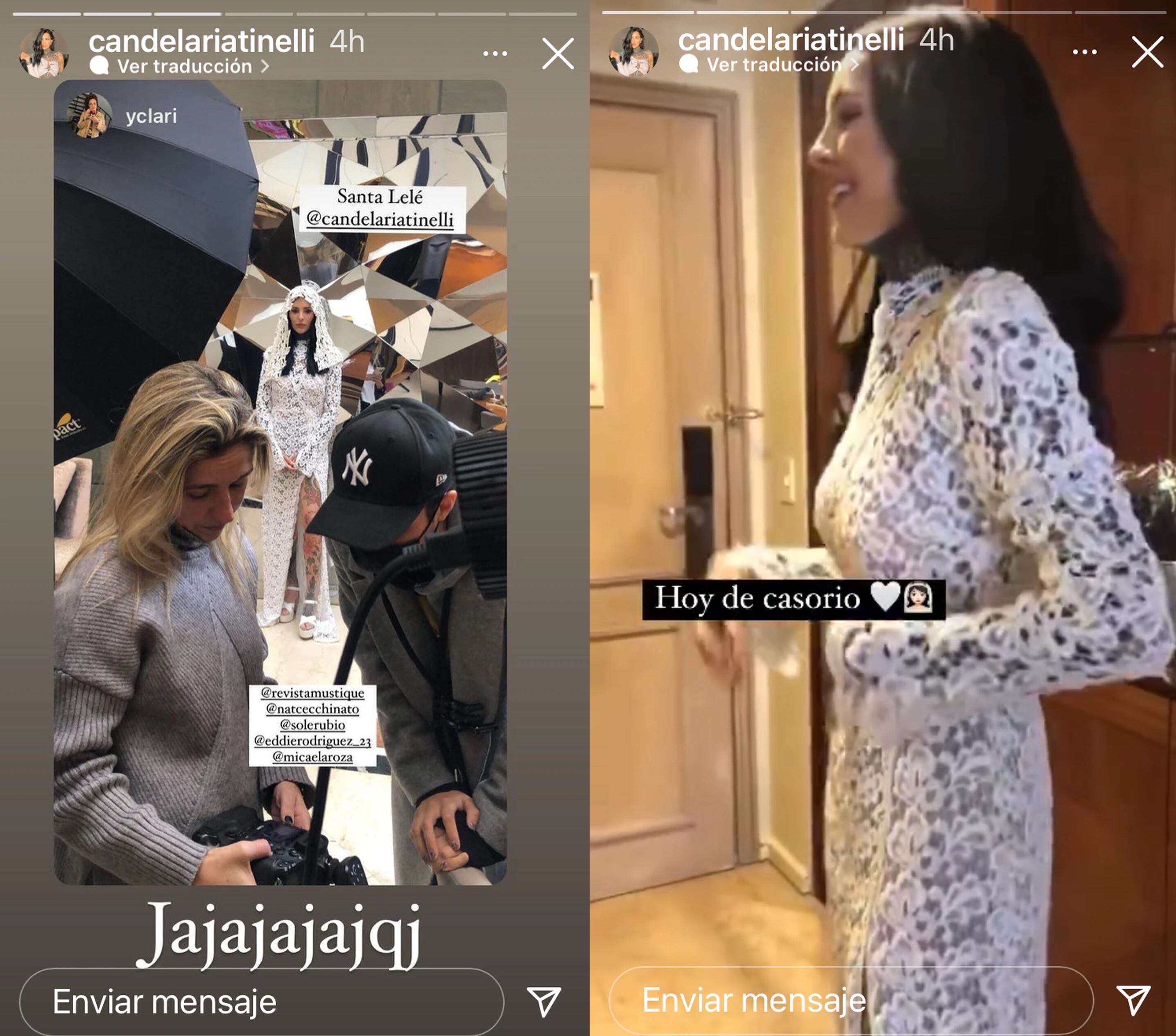 Cande Tinelli lució un vestido de novia radiante... ¿se viene casamiento con Coty Sorokin?