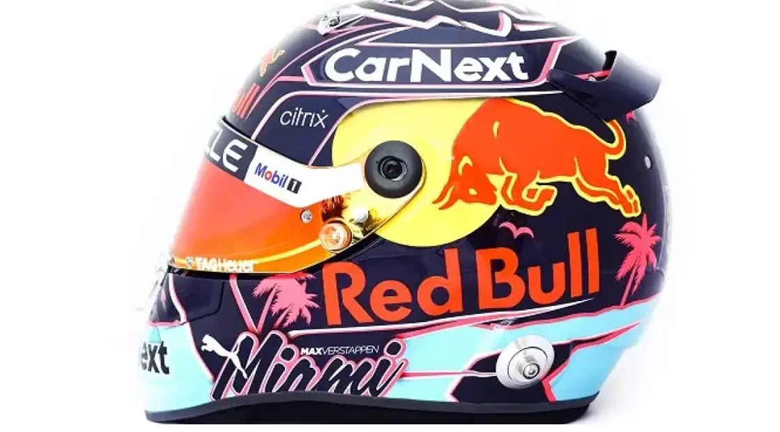 Así lucirá el casco de Verstappen