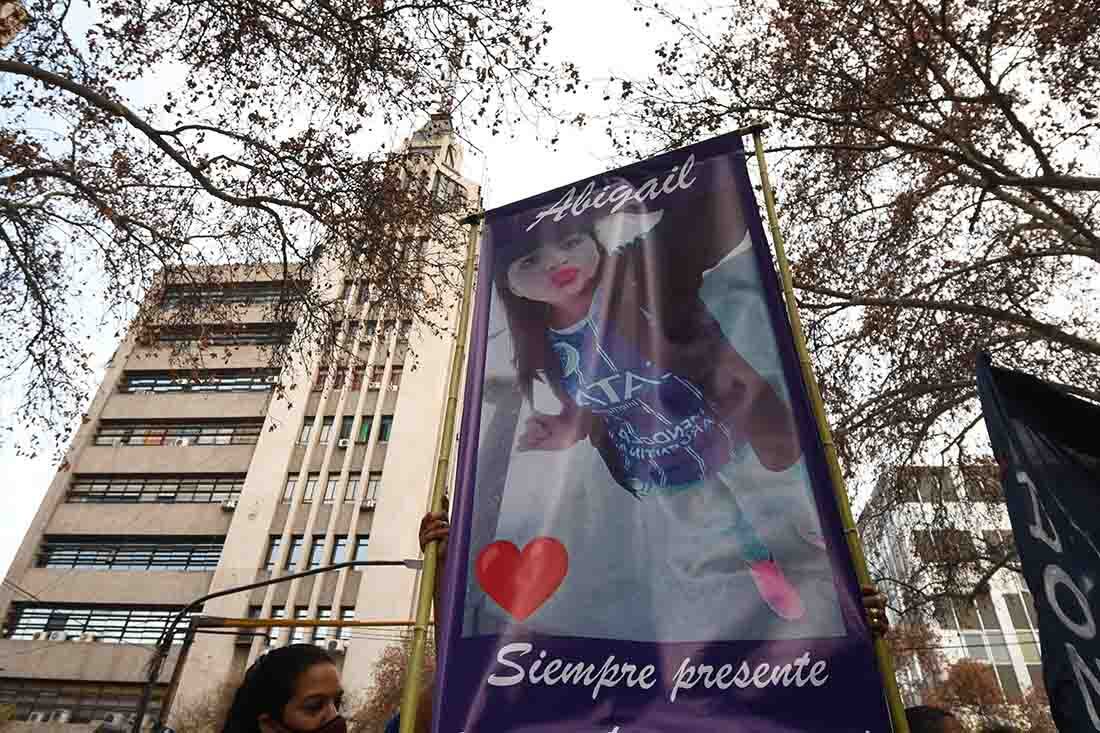 Una de las marchas donde se pidió por la aparición de Abigail Carniel.