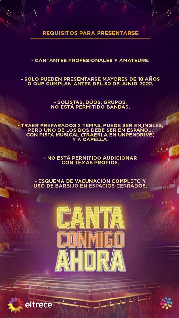 Casting de cantantes en Mendoza de Tinelli