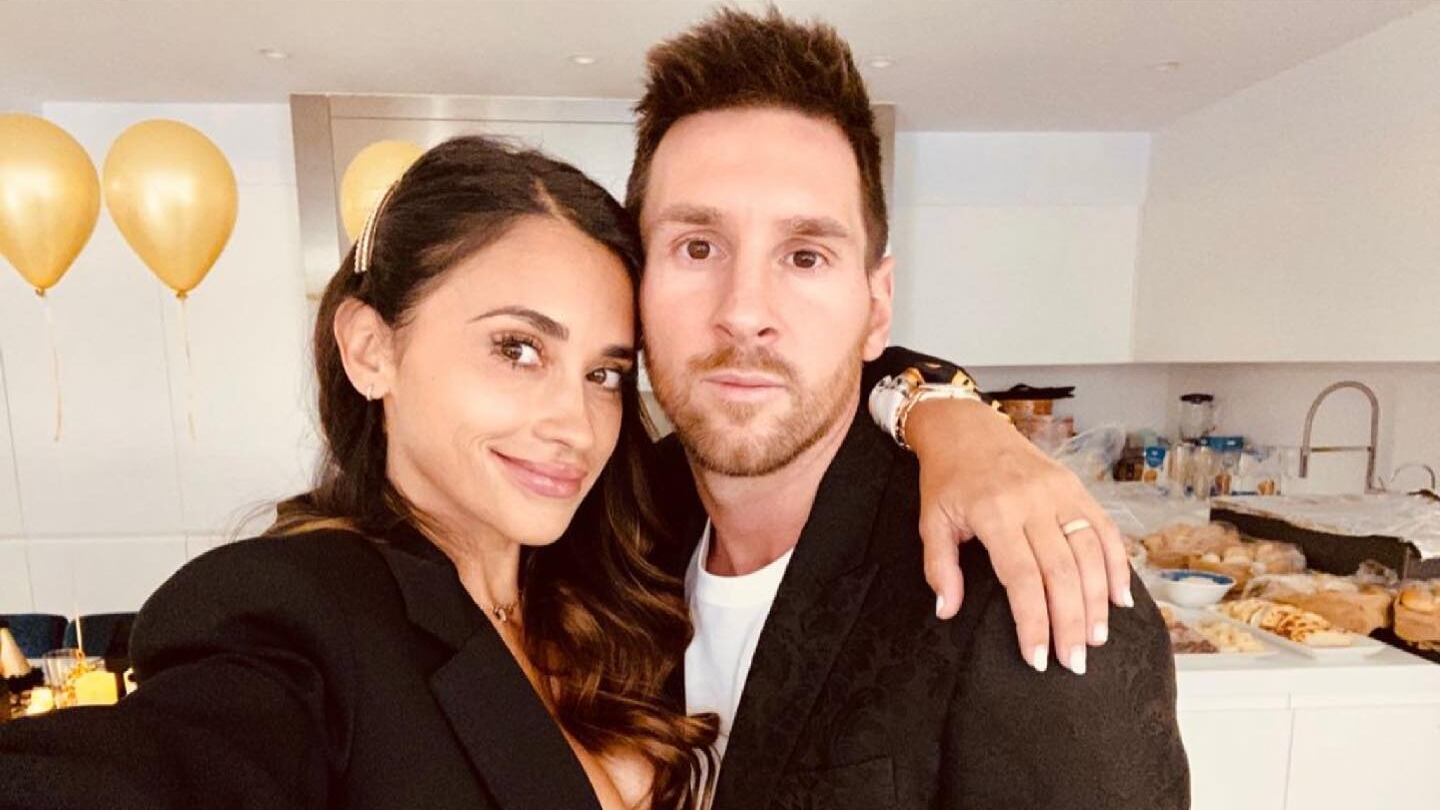 Antonela Roccuzzo y Lionel Messi