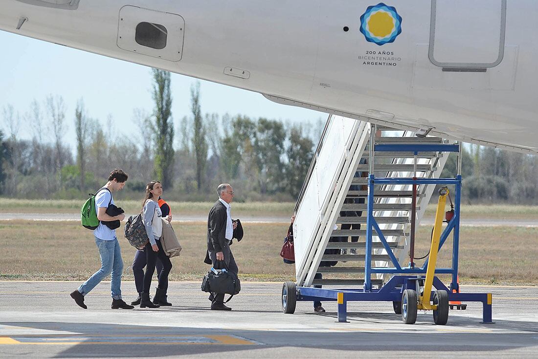 El aeropuerto de San Rafael fue una de las alternativas de arribo a la provincia, cuando se realizaron las obras de remodelación del aeropuerto Francisco Gabrielli.